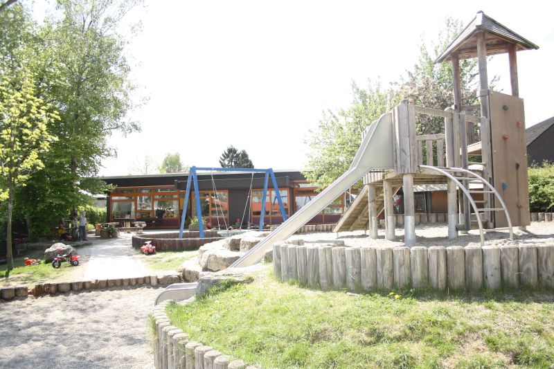 Blick auf den Kindergarten Aichelberg