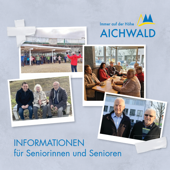 Seniorenbroschüre Aichwald mit Informationen für Seniorinnen und Senioren