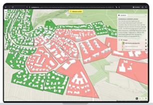 Übersichtsbild der Gemeinde Aichwald als digitaler Zwilling